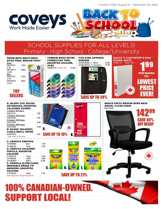 Covey Basics catalogue in Courtenay | Back to School | 2025-09-03T00:00:00.000Z - 2025-09-05T00:00:00.000Z