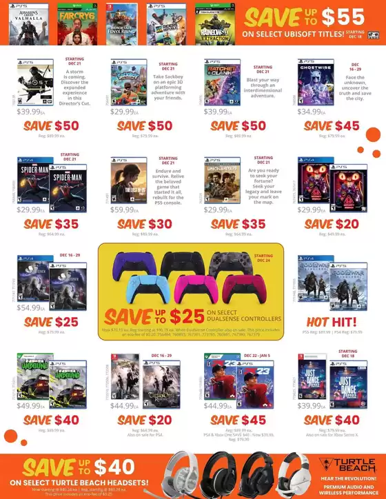 Current bargains and offers