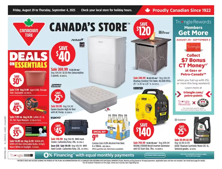 Current deals and offers