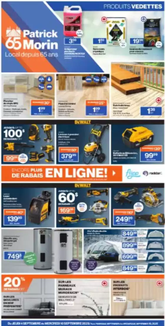 Patrick Morin catalogue in Chatham-Kent | Encore plus de rabais baus en ligne! | 2025-09-04T00:00:00.000Z - 2025-09-10T00:00:00.000Z
