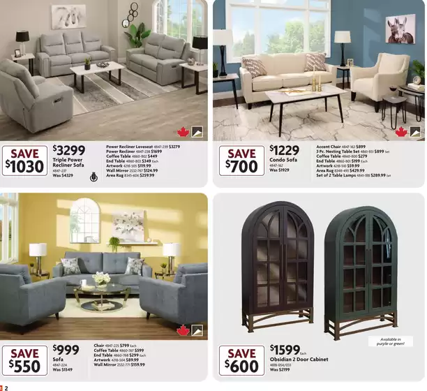 Fall savings sale