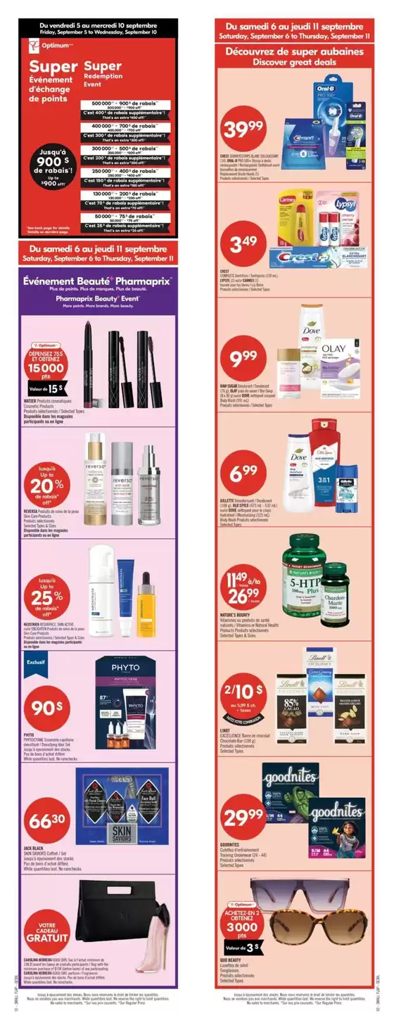 Shoppers Drug Mart catalogue in Leamington | Top deals for all customers | 2025-09-06T00:00:00.000Z - 2025-09-11T00:00:00.000Z