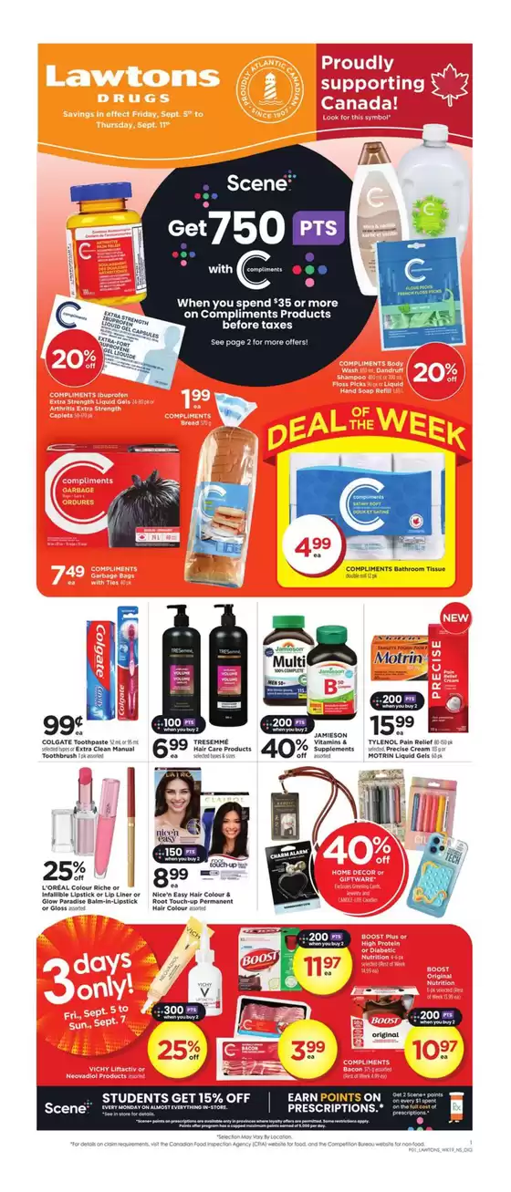 Lawtons Drugs catalogue in Leamington | Top deals and discounts | 2025-09-05T00:00:00.000Z - 2025-09-11T00:00:00.000Z