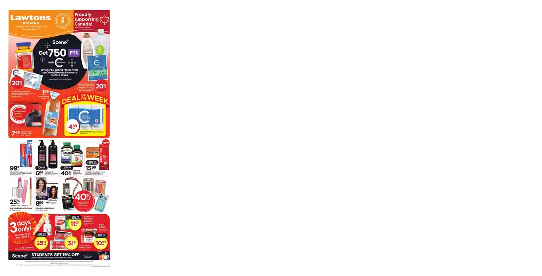 Lawtons Drugs catalogue in Leamington | Weekly Ad | 2025-09-05T00:00:00.000Z - 2025-09-11T00:00:00.000Z
