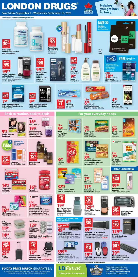 London Drugs catalogue in Leamington | Great discounts on selected products | 2025-09-05T00:00:00.000Z - 2025-09-10T00:00:00.000Z