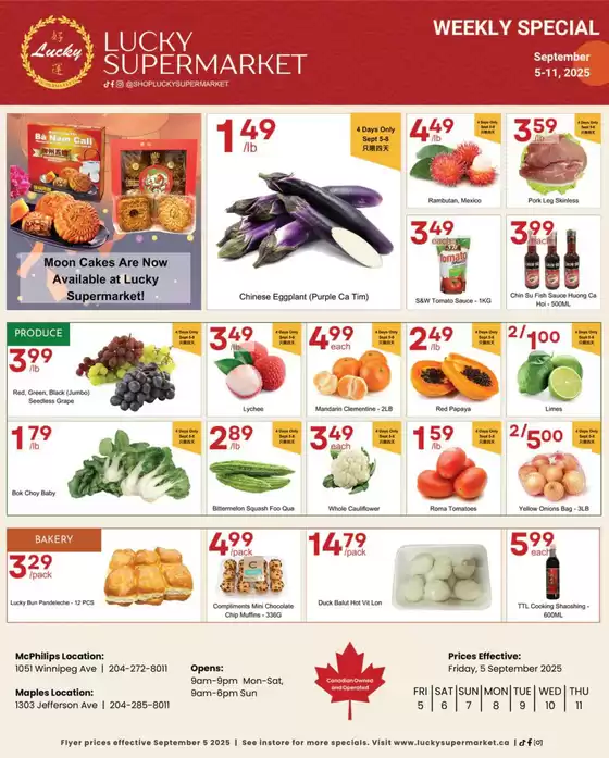 Lucky Supermarket catalogue in Saint-Hyacinthe | Winnipeg Specials | 2025-09-08T00:00:00.000Z - 2025-09-11T00:00:00.000Z