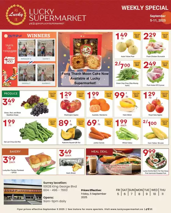Lucky Supermarket catalogue in Saint-Hyacinthe | Senior day 10% off  | 2025-09-08T00:00:00.000Z - 2025-09-11T00:00:00.000Z