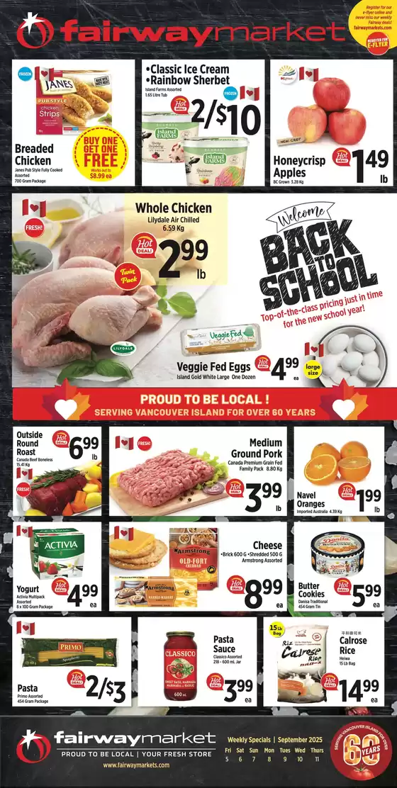 Fairway Market catalogue in Comber ON | Back to school  | 2025-09-08T00:00:00.000Z - 2025-09-11T00:00:00.000Z