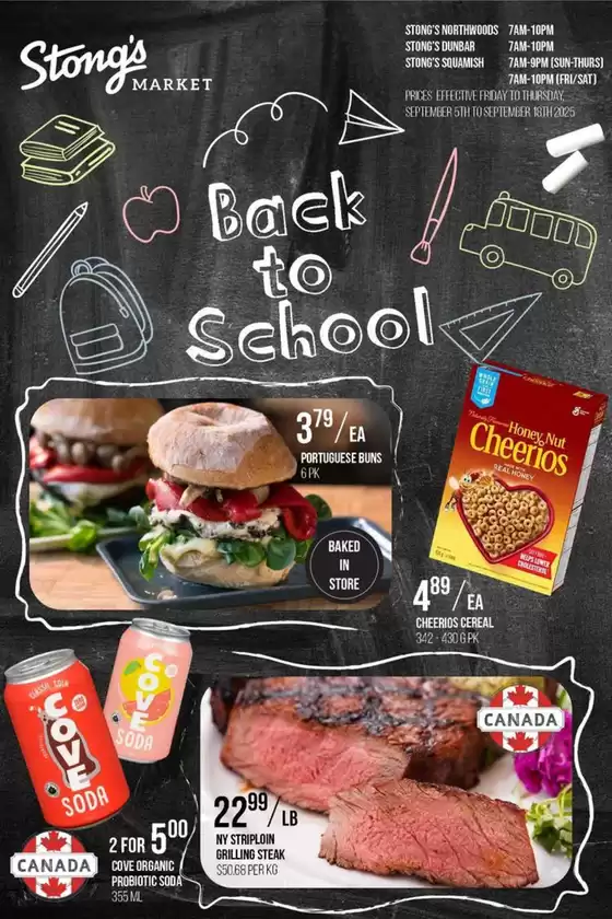 Stong's Market catalogue in Comber ON | Back to school  | 2025-09-08T00:00:00.000Z - 2025-09-18T00:00:00.000Z