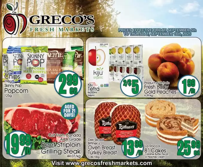 Greco's Fresh Market Flyer September 5 to 18
