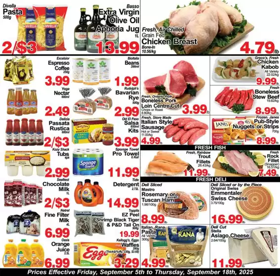 Greco's Fresh Market Flyer September 5 to 18