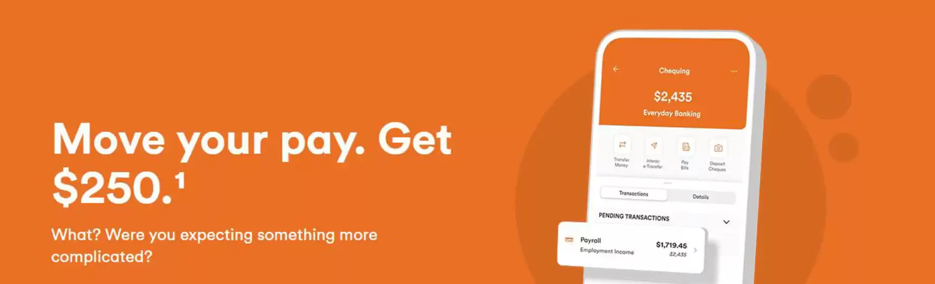 Move your pay. Get $250.