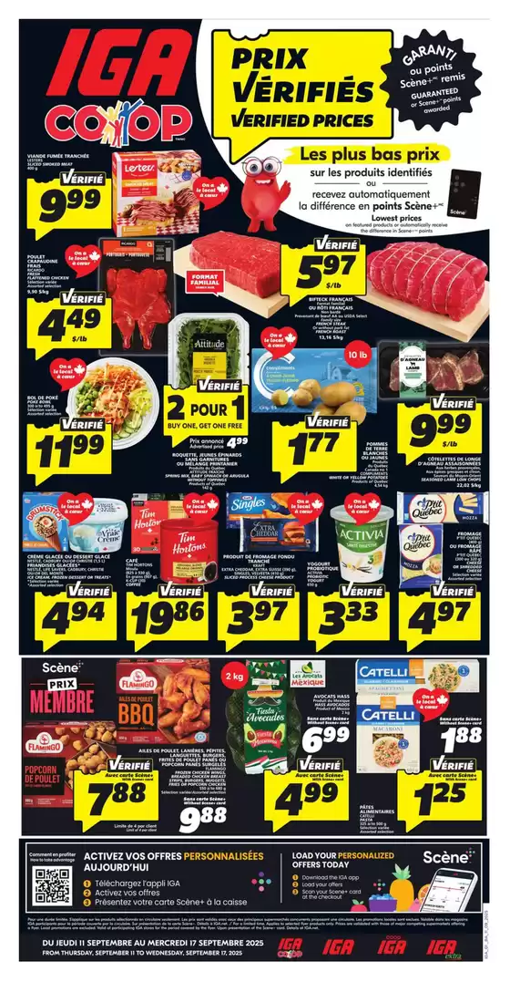 IGA catalogue in Beloeil | Current deals and offers | 2025-09-11T00:00:00.000Z - 2025-09-17T00:00:00.000Z