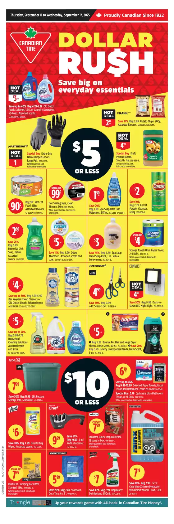 Canadian Tire catalogue in Aulac | Special offers for you | 2025-09-11T00:00:00.000Z - 2025-09-17T00:00:00.000Z