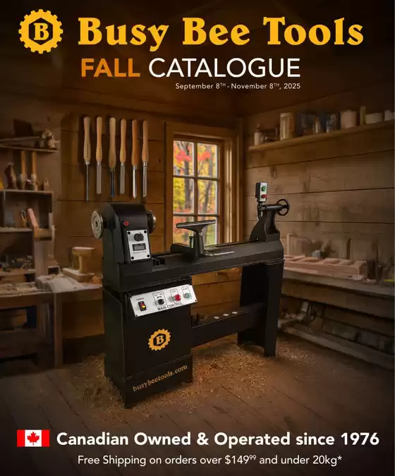 Busy Bee Tools catalogue in Sainte-Thérèse | 2025 fall catalogue now on! | 2025-09-09T00:00:00.000Z - 2025-11-08T00:00:00.000Z