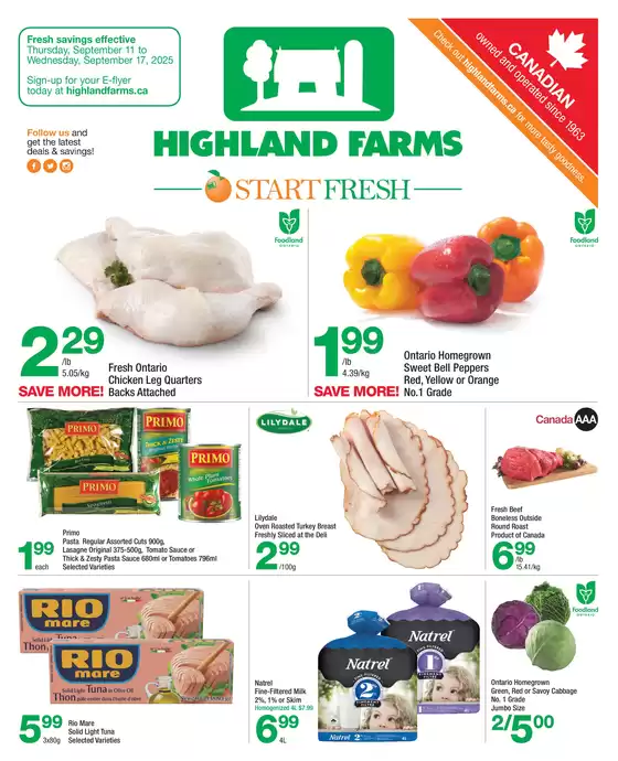Highland Farms flyer