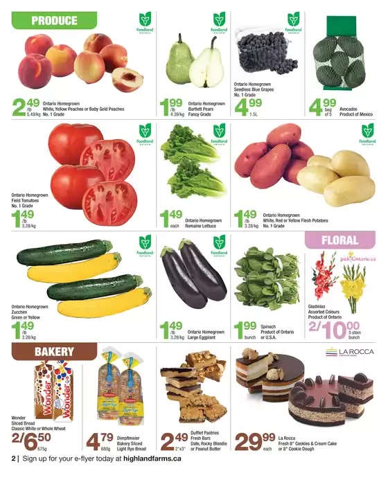 Highland Farms flyer