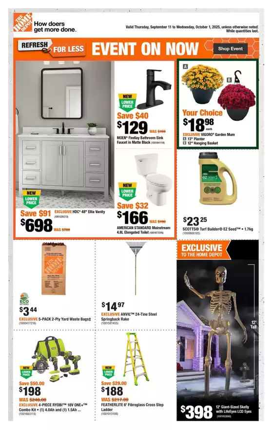 Home Depot catalogue in Birtle | Our best bargains | 2025-09-11T00:00:00.000Z - 2025-10-01T00:00:00.000Z