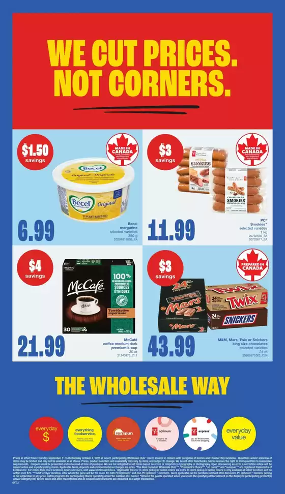 Wholesale Club Weekly ad