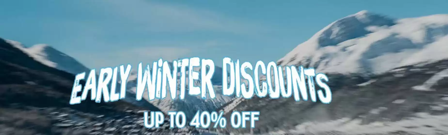 Early winter discounts 