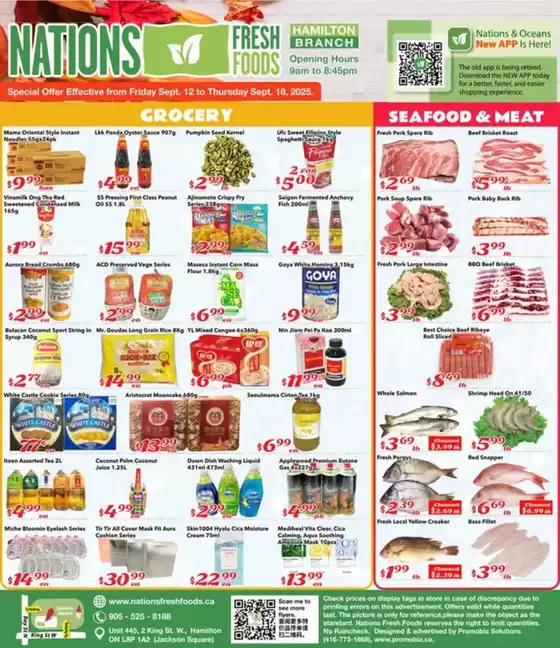 Nations Fresh Foods catalogue in Montreal | Special Offer Effective from Friday Sept. 12 to Thursday Sept. 18, 2025. | 2025-09-12T00:00:00.000Z - 2025-09-18T00:00:00.000Z