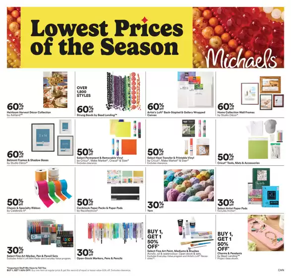 Michaels catalogue in Borden-Carleton | 9/12 Weekly Ad Canada | 2025-09-12T00:00:00.000Z - 2025-09-21T00:00:00.000Z