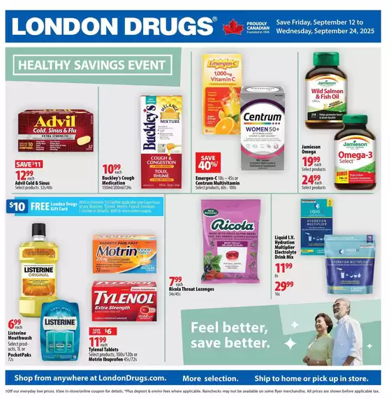 London Drugs catalogue in Sherbrooke QC | Our best bargains | 2025-09-12T00:00:00.000Z - 2025-09-24T00:00:00.000Z