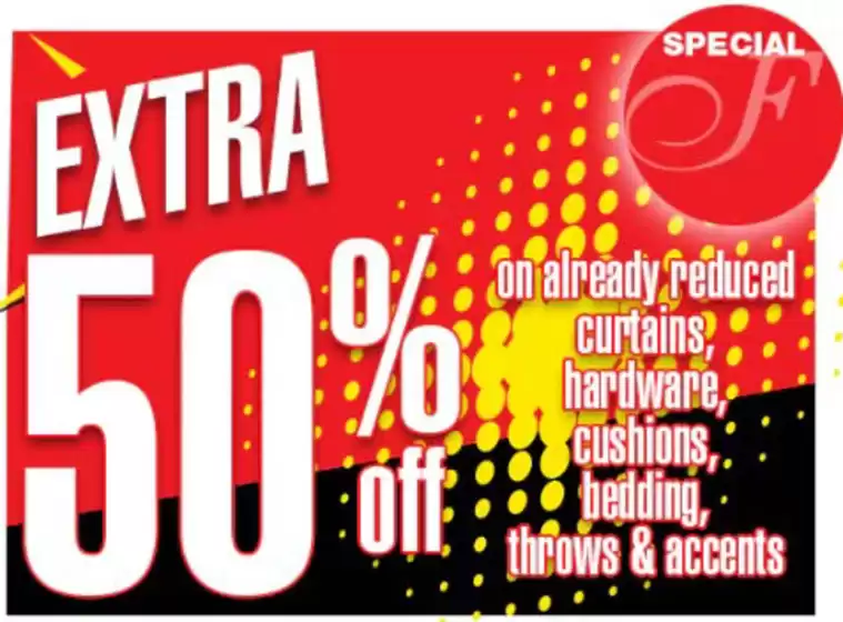 Extra 50 % off 