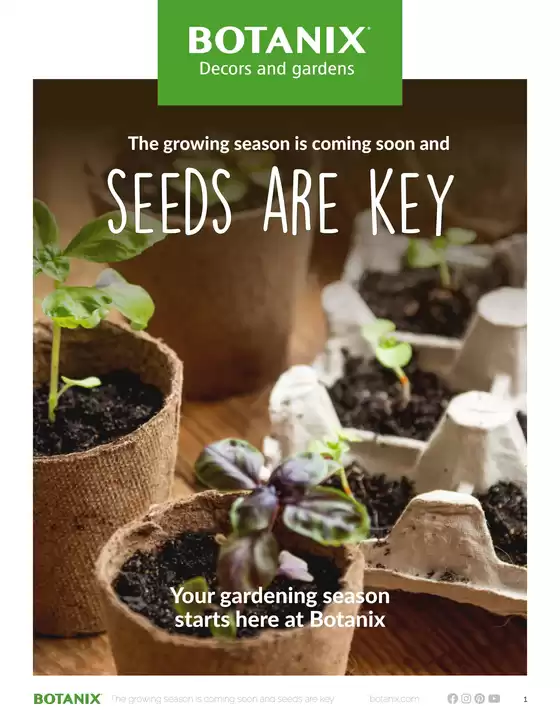 Botanix catalogue in Laval | The Growing Season is Coming Soon and Seeds are Key | 2025-09-13T00:00:00.000Z - 2025-09-27T00:00:00.000Z