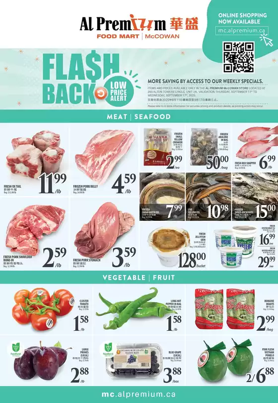 WEEKLY SPECIAL MCCOWAN