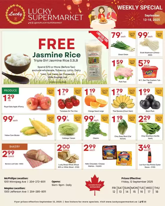 Lucky Supermarket catalogue in Hull QC | Winnipeg weekly Specials | 2025-09-15T00:00:00.000Z - 2025-09-29T00:00:00.000Z