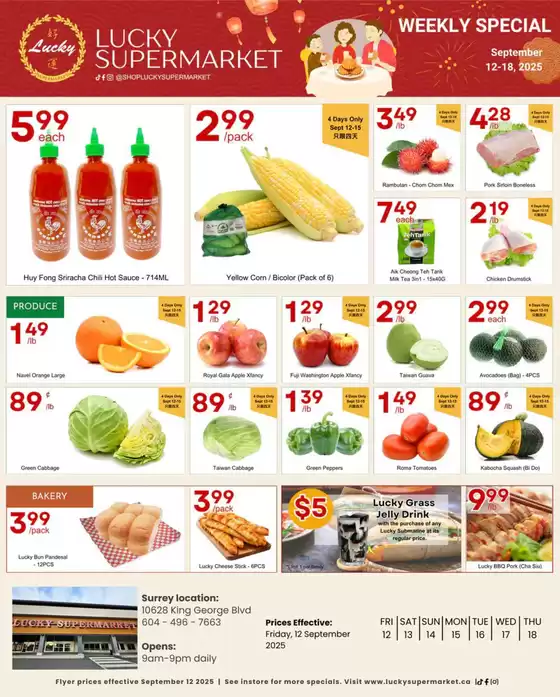 Lucky Supermarket catalogue in Hull QC | Surrey weekly Specials | 2025-09-15T00:00:00.000Z - 2025-09-29T00:00:00.000Z