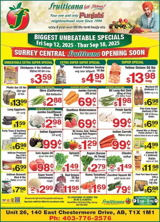 Fruiticana catalogue in Hudson | Current deals and offers | 2025-09-16T00:00:00.000Z - 2025-09-30T00:00:00.000Z