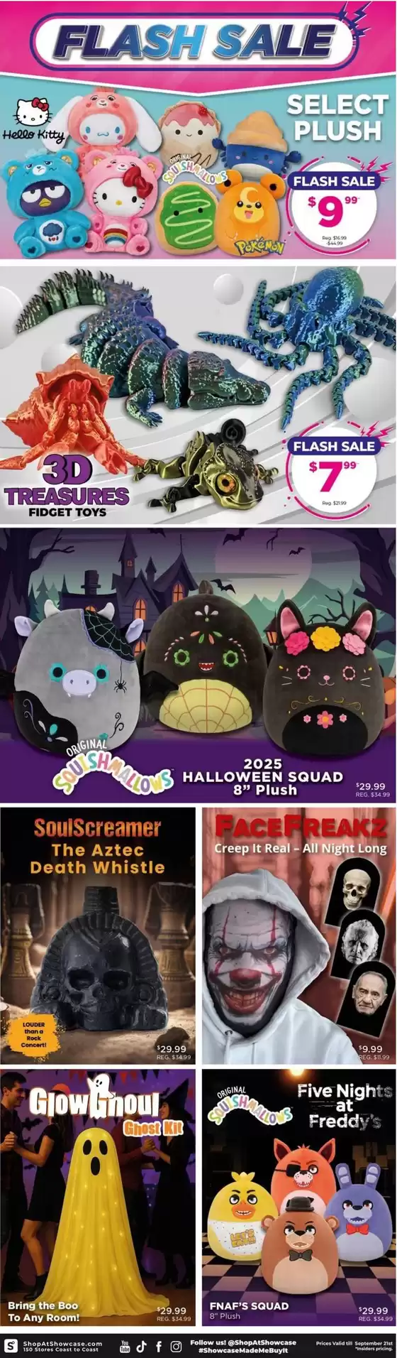 Showcase weeky flyer
