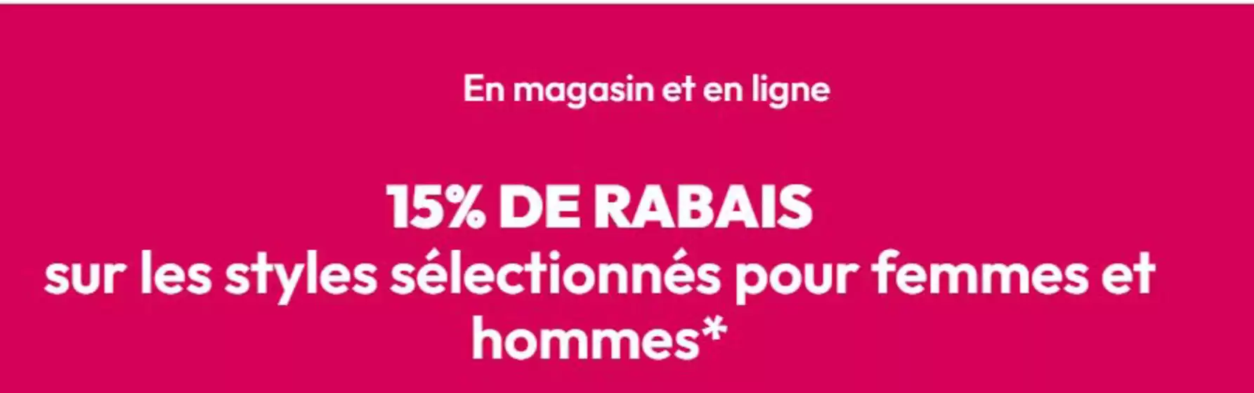15% de rabais 