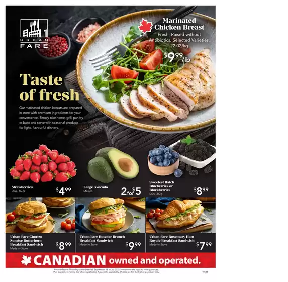 Urban Fare catalogue in Saint-Gabriel | Weekly Flyer | 2025-09-18T00:00:00.000Z - 2025-09-24T00:00:00.000Z