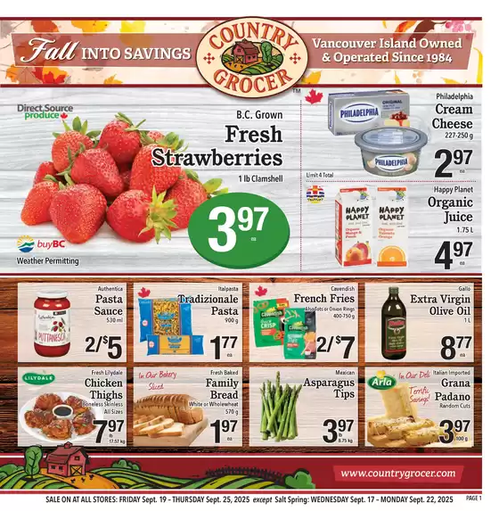 Country Grocer catalogue in Saint-Gabriel | Exclusive deals for our customers | 2025-09-17T00:00:00.000Z - 2025-10-01T00:00:00.000Z