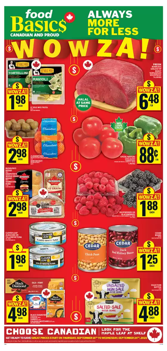 Food Basics catalogue in Chilliwack | Current deals and offers | 2025-09-18T00:00:00.000Z - 2025-09-24T00:00:00.000Z