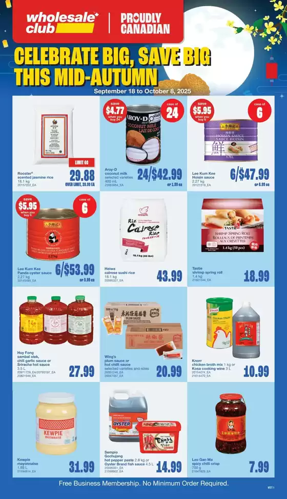 Wholesale Club catalogue in Wingham ON | Current deals and offers | 2025-09-18T00:00:00.000Z - 2025-10-08T00:00:00.000Z