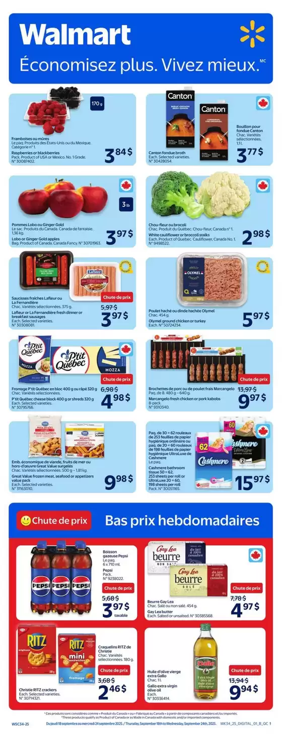 Walmart catalogue in Nanaimo | Exclusive deals for our customers | 2025-09-18T00:00:00.000Z - 2025-09-25T00:00:00.000Z