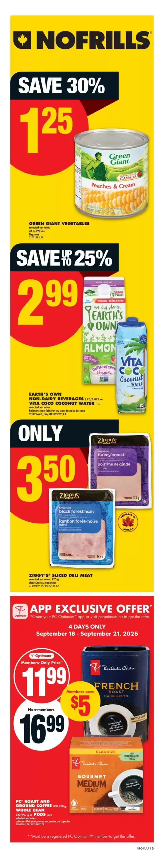 Current special promotions