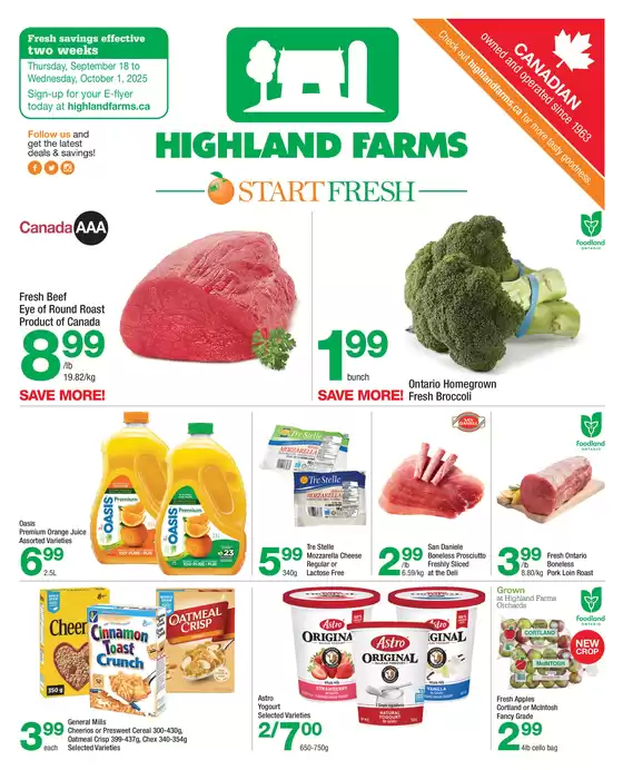 Highland Farms catalogue | Highland Farms flyer | 2025-09-18T00:00:00.000Z - 2025-10-01T00:00:00.000Z