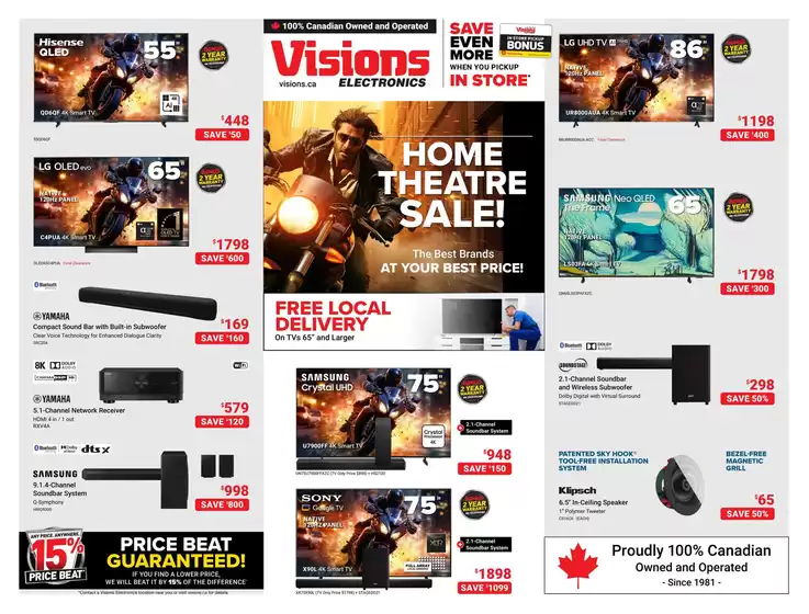 Visions Electronics catalogue in Edmonton | Attractive special offers for everyone | 2025-09-19T00:00:00.000Z - 2025-09-25T00:00:00.000Z