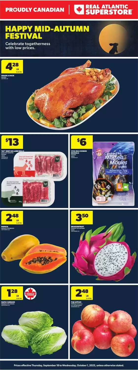 Atlantic Superstore catalogue | Celebrate togetherness with low prices. | 2025-09-18T00:00:00.000Z - 2025-10-01T00:00:00.000Z