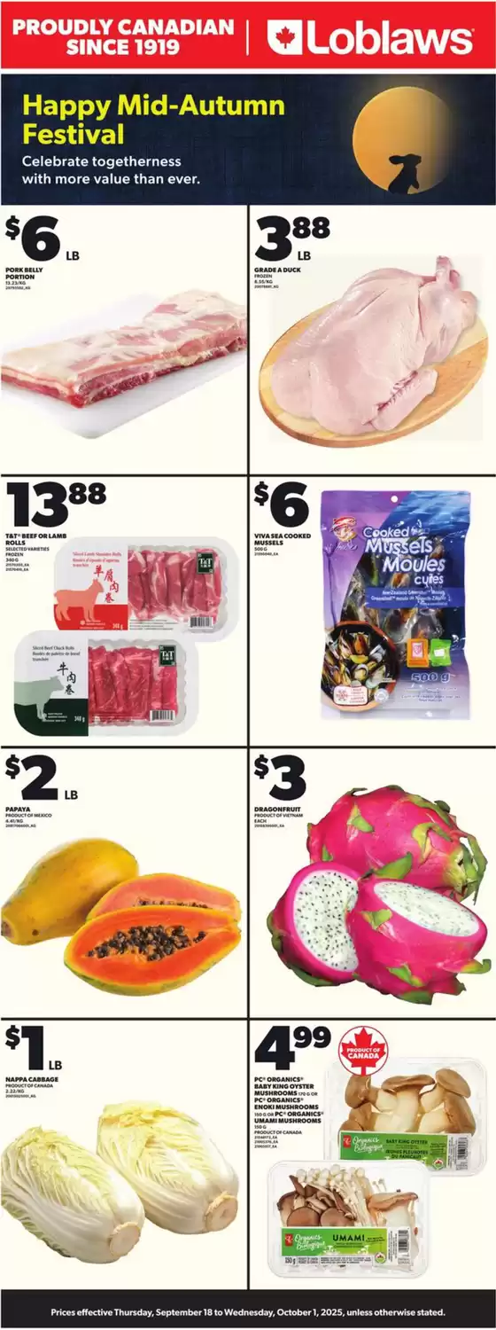 Loblaws catalogue in Hamilton | Happy Mid-Autumn Festival | 2025-09-18T00:00:00.000Z - 2025-09-24T00:00:00.000Z