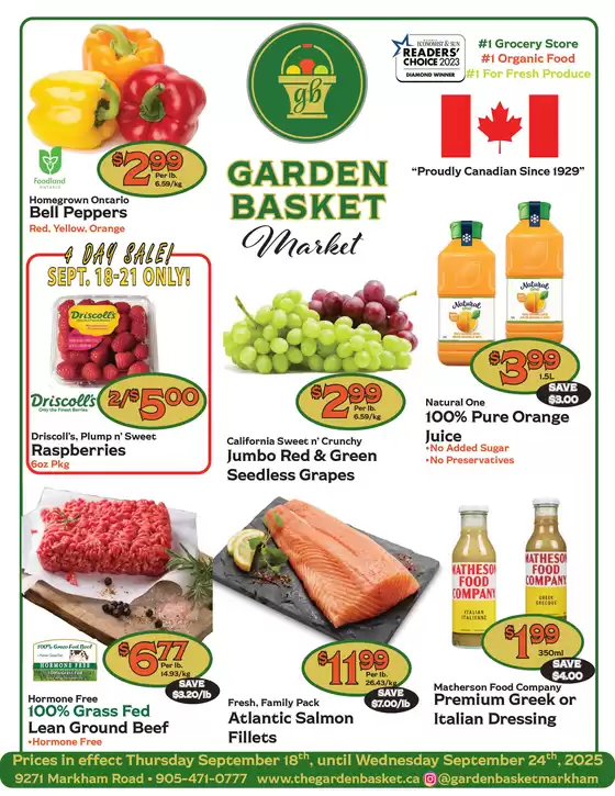 The Garden Basket catalogue in Ottawa | Weekly flyer  | 2025-09-18T00:00:00.000Z - 2025-09-24T00:00:00.000Z