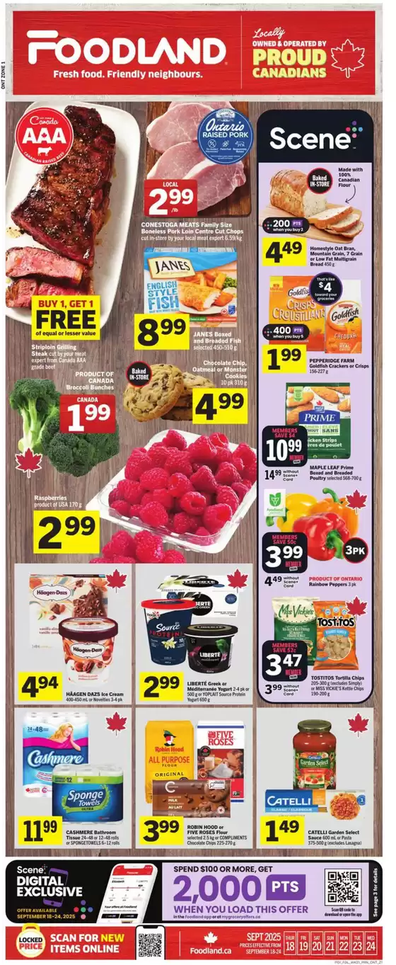 Foodland catalogue in St. Catharines | Weekly flyer  | 2025-09-18T00:00:00.000Z - 2025-09-24T00:00:00.000Z