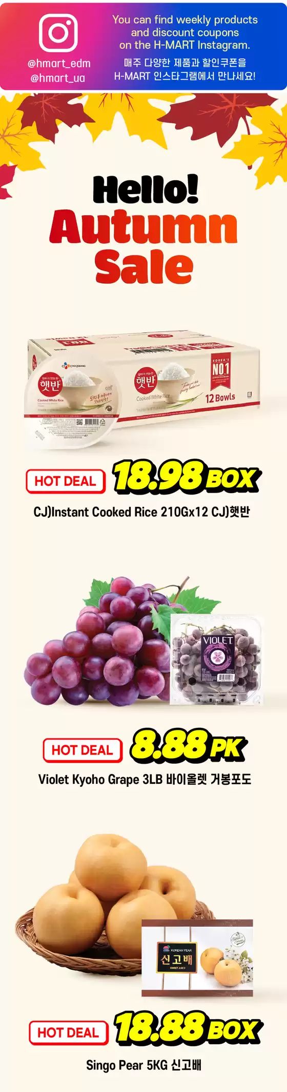 Hmart catalogue in St. John's | Attractive special offers for everyone | 2025-09-19T00:00:00.000Z - 2025-10-03T00:00:00.000Z