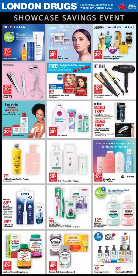 London Drugs catalogue in Shawinigan | Exclusive bargains | 2025-09-19T00:00:00.000Z - 2025-10-01T00:00:00.000Z
