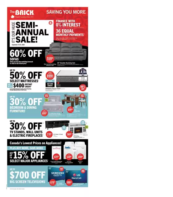 The Brick catalogue in Oshawa | Great offer for all customers | 2025-09-19T00:00:00.000Z - 2025-09-22T00:00:00.000Z
